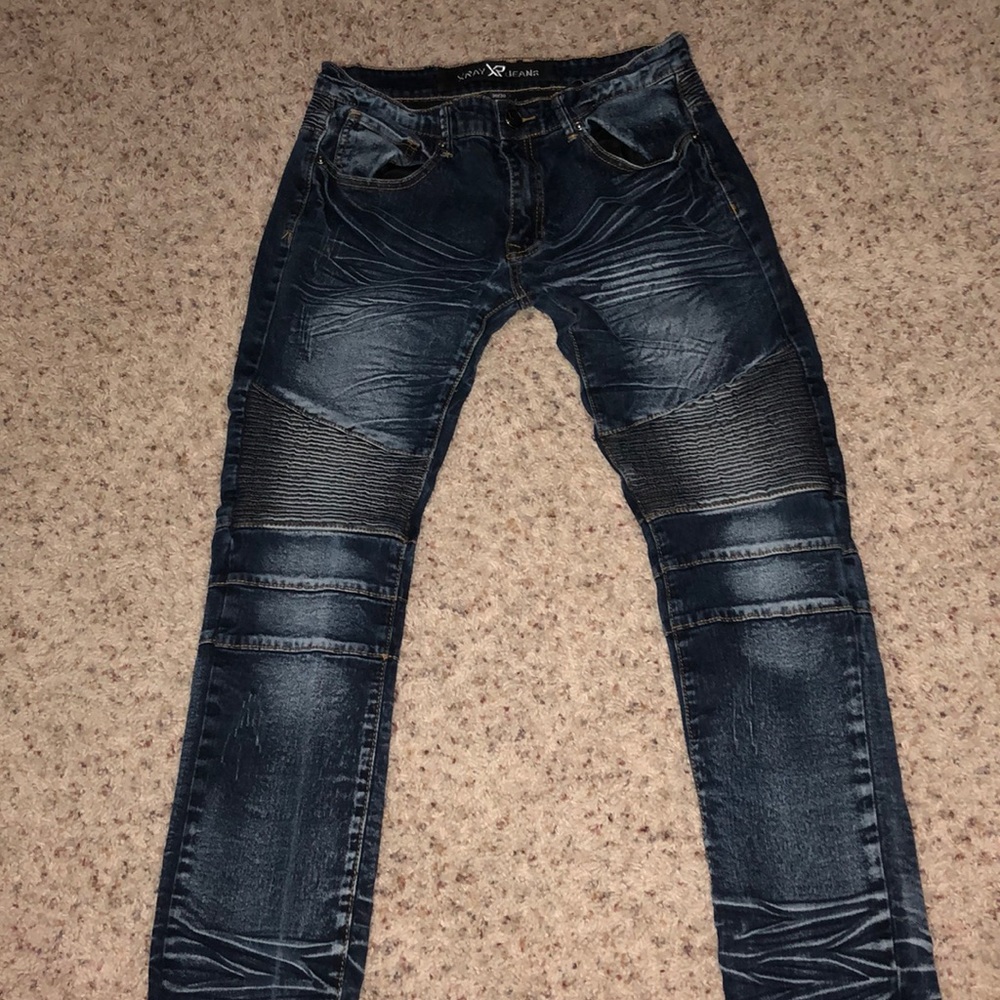Moto dark blue jeans 30x30